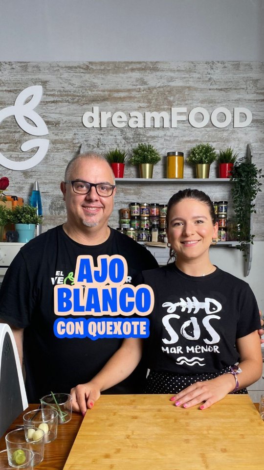 Ajo blanco con quexote