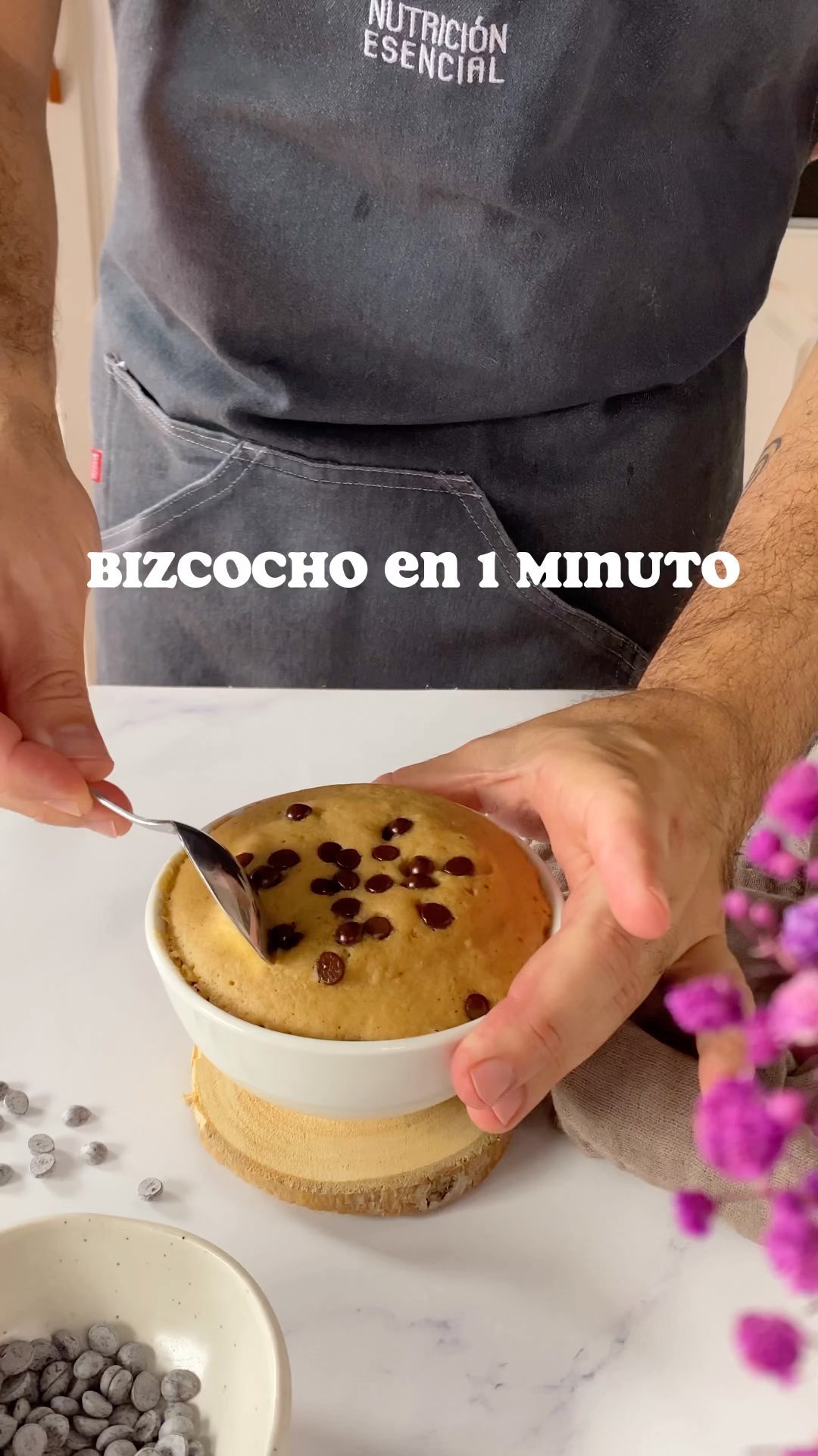 Bizcocho en taza en 1 minuto