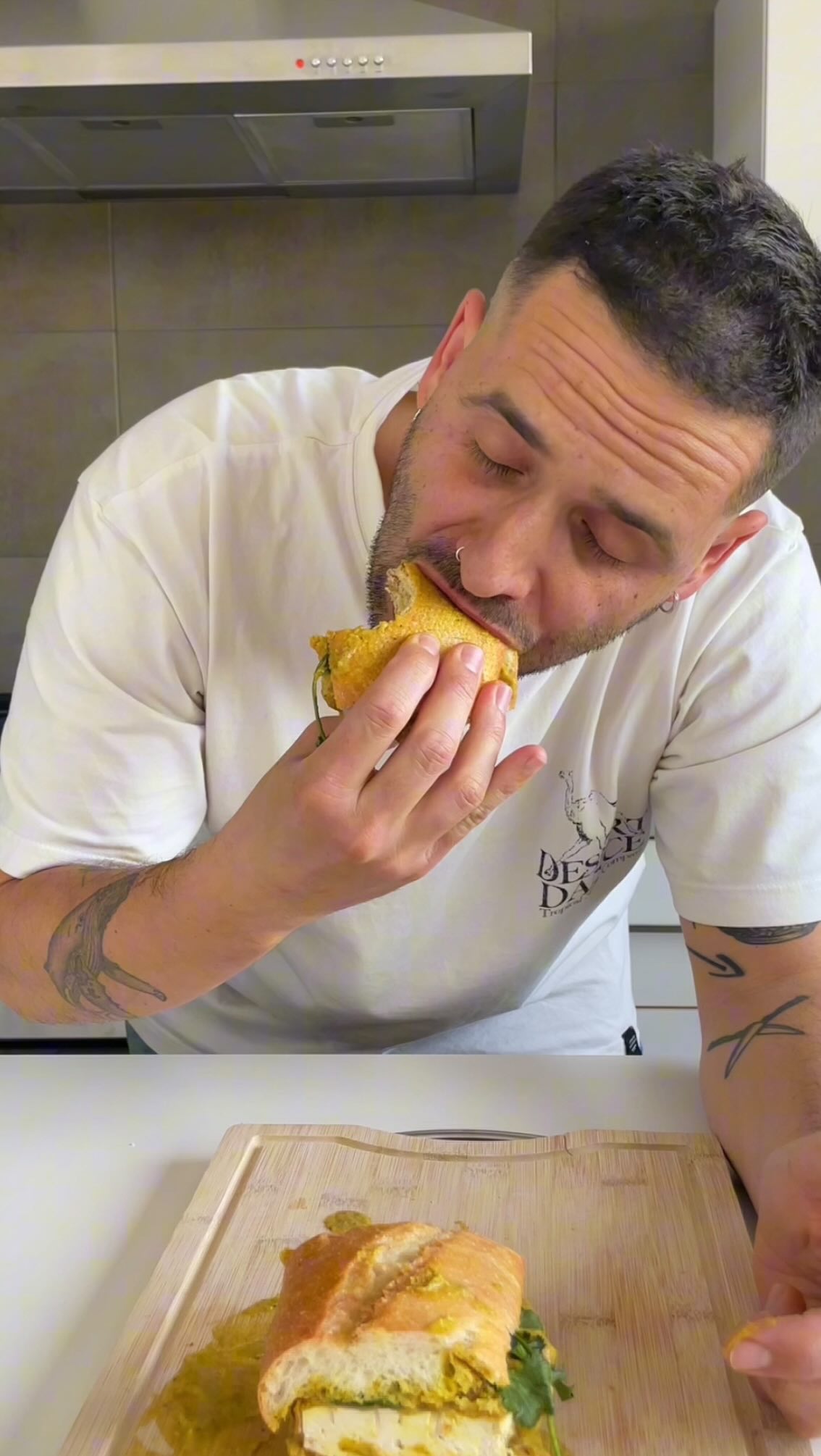 Bocata de tofu katsu curry