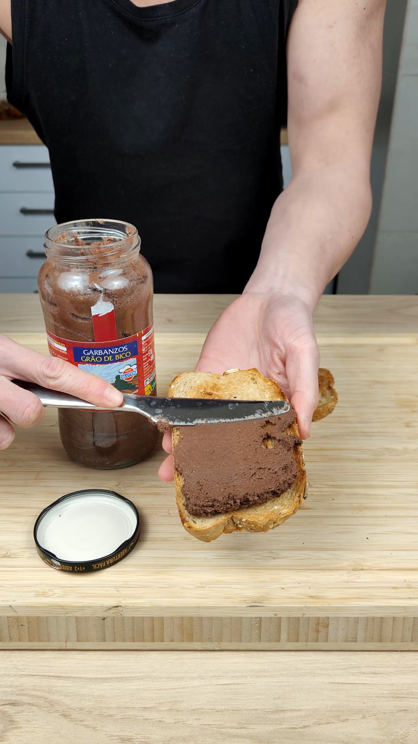 Crema de cacao de garbanzos