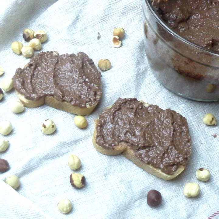 Crema de cacao y plátano