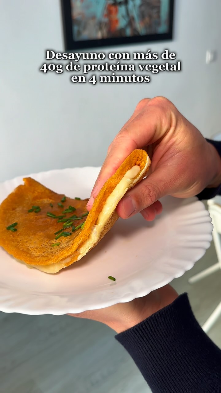 Crepe salado de lentejas rojas