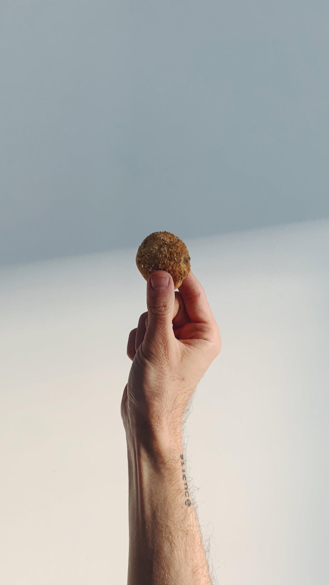 Croquetas de arroz, bacon y portobello