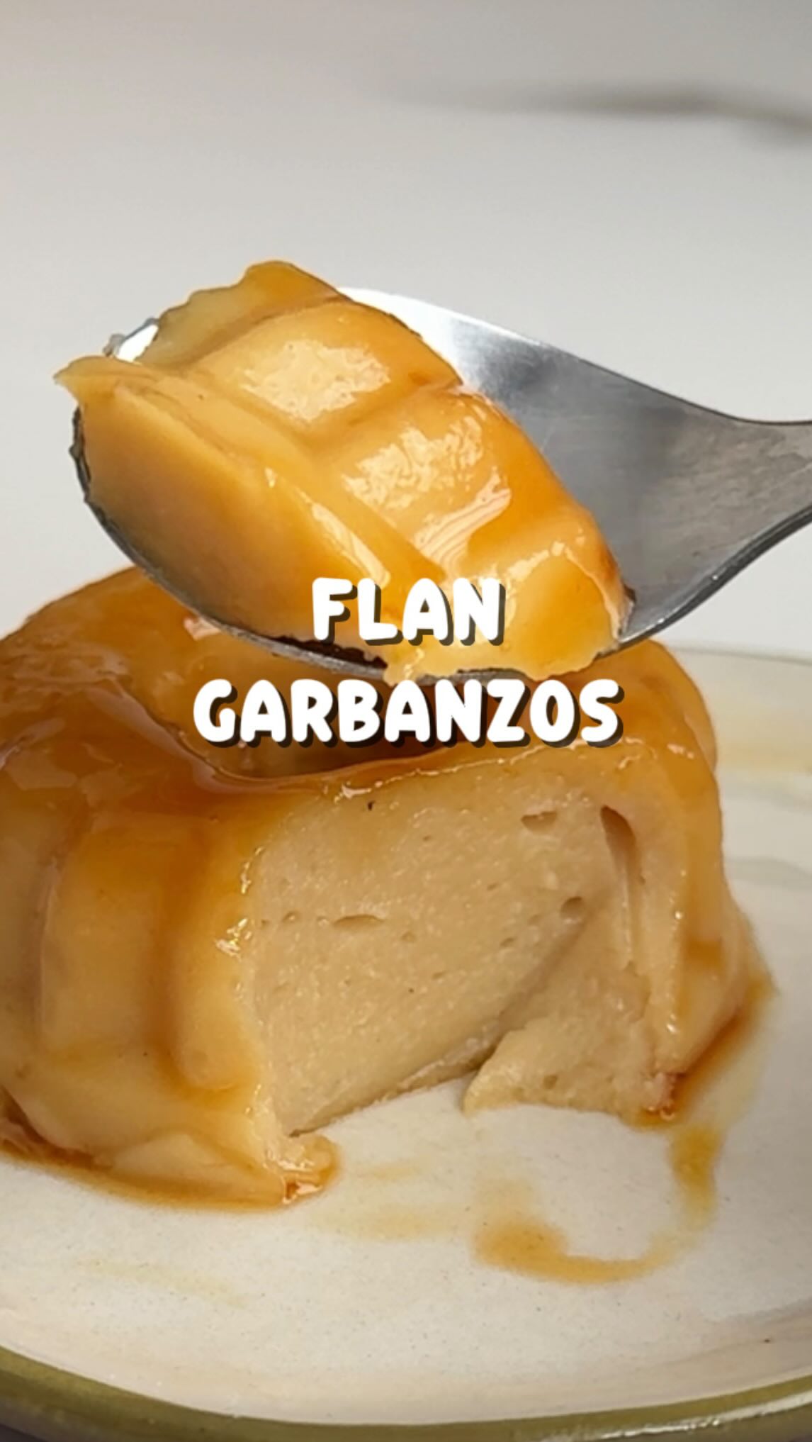 Flan de garbanzos