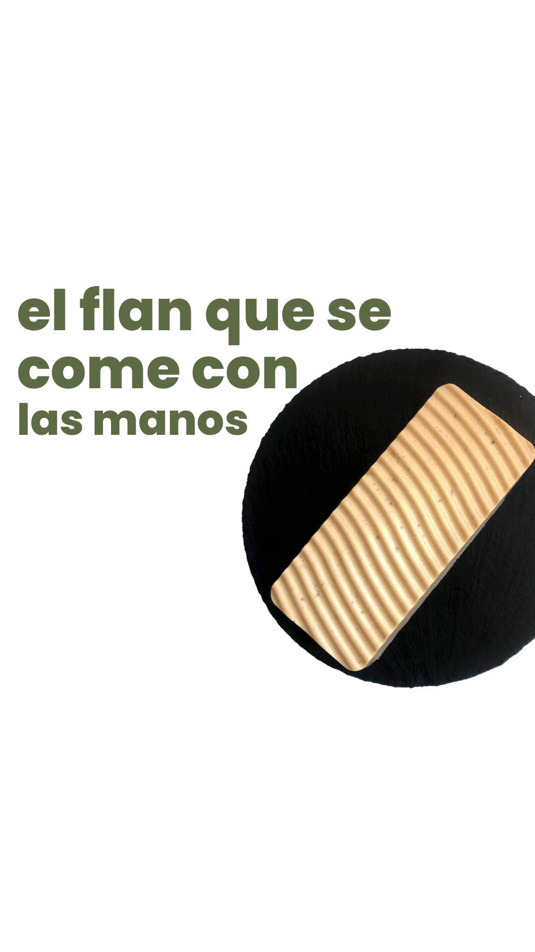 Flan de tofu sedoso y plátano