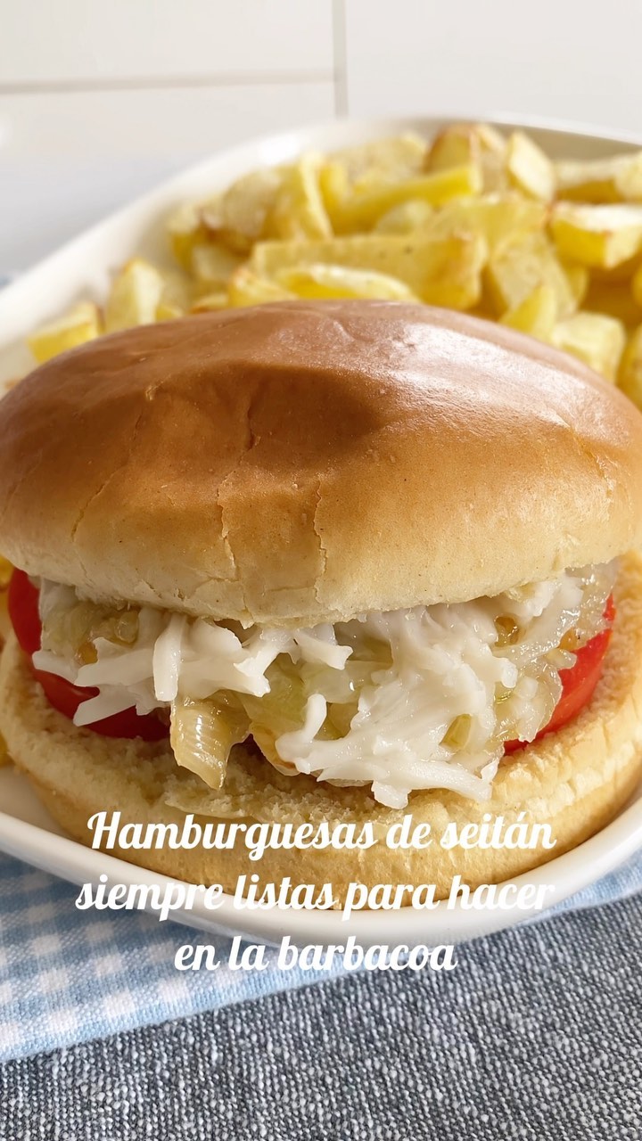 Hamburguesas de seitán para barbacoa