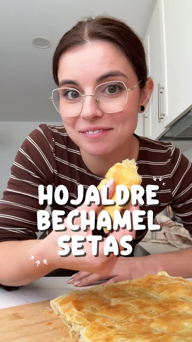 Hojaldre de bechamel y setas