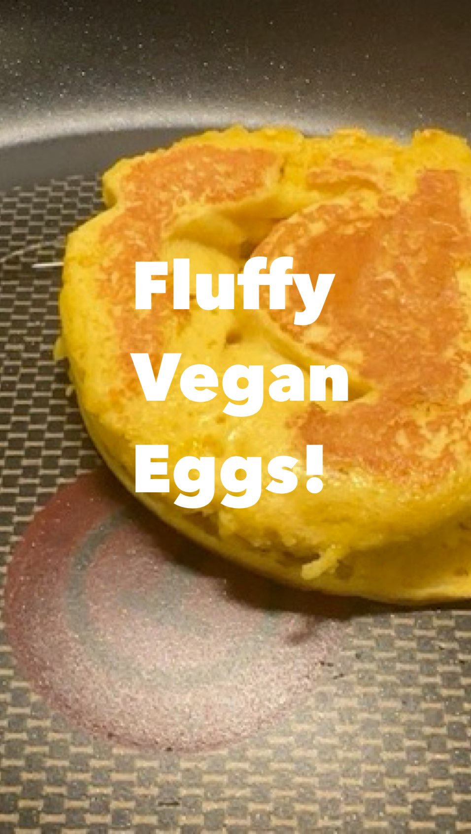 Huevo vegano esponjoso de garbanzo