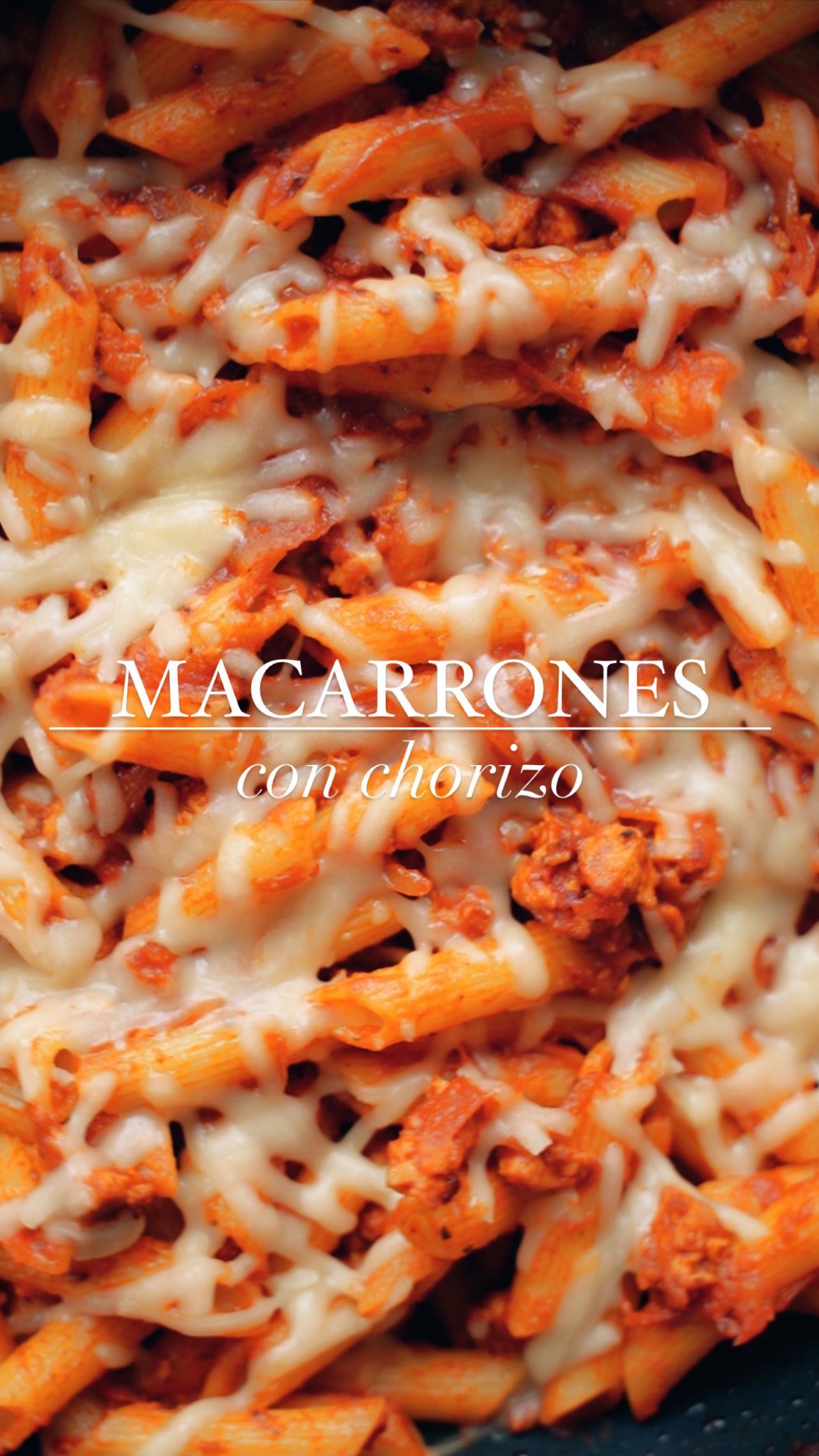 Macarrones con chorizo veganos