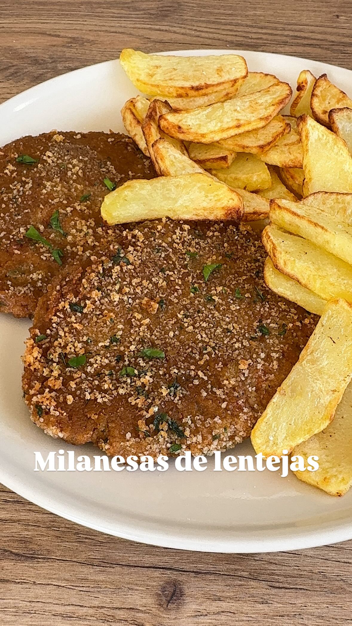 Milanesas de lentejas