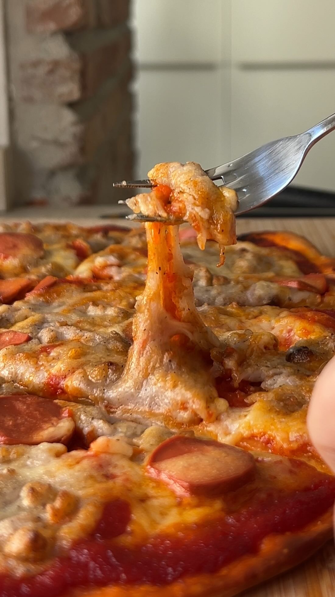 Mozzarella vegana elástica