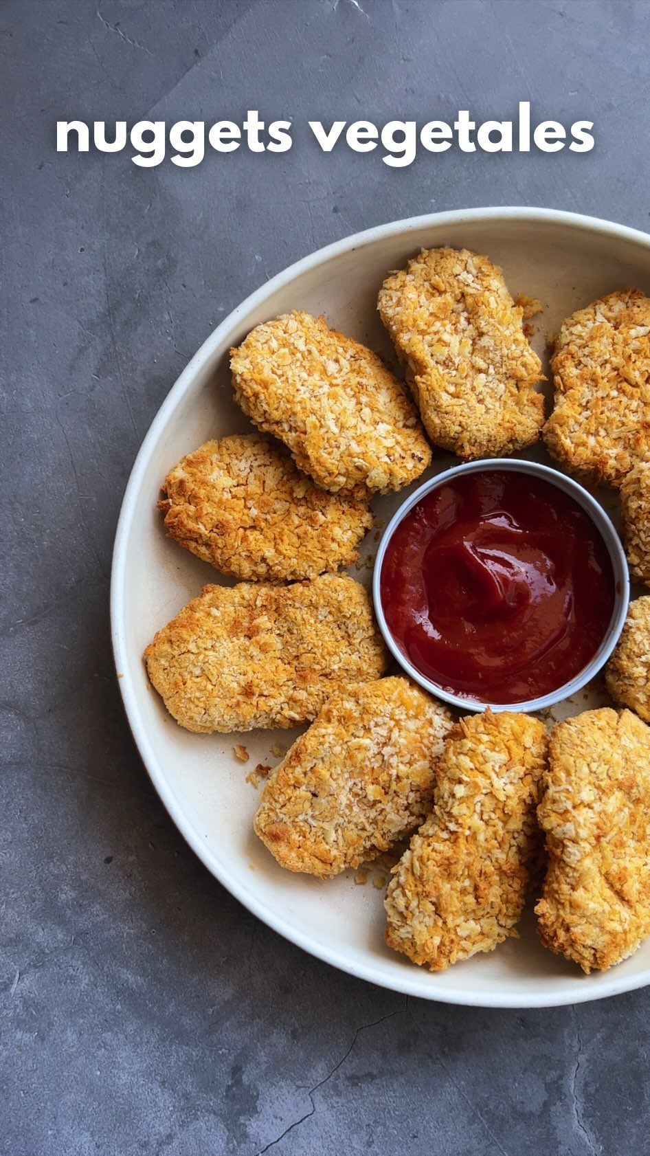 Nuggets veganos de garbanzos y tofu