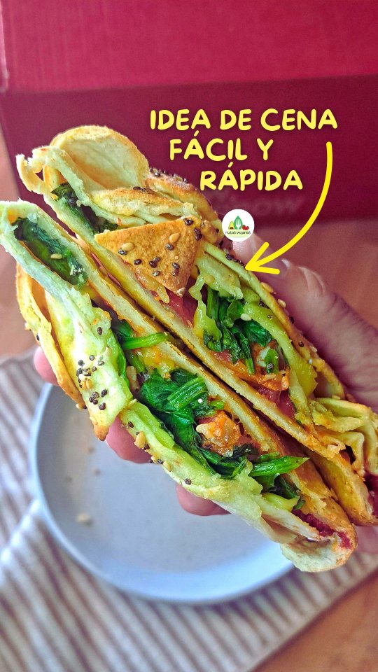 Pizza rellena rápida