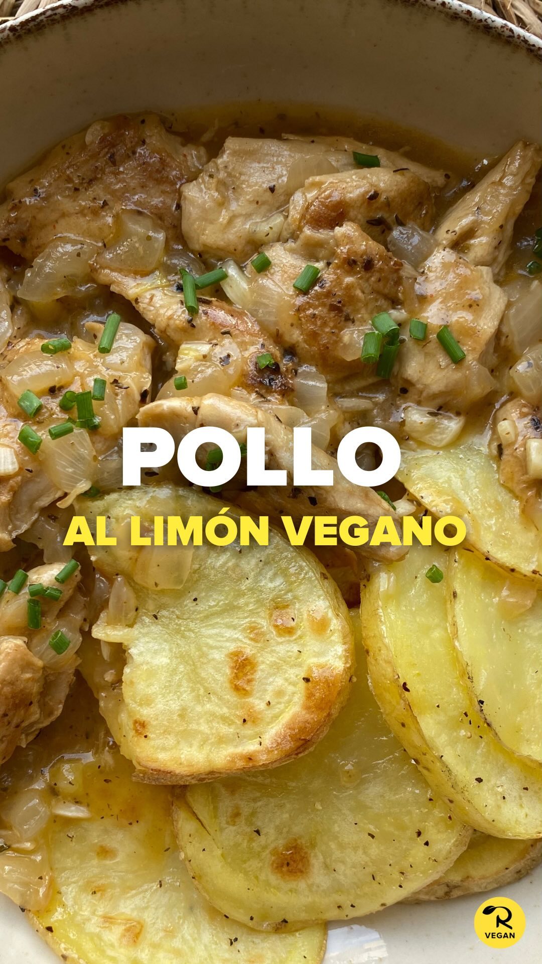 Pollo al limón vegano