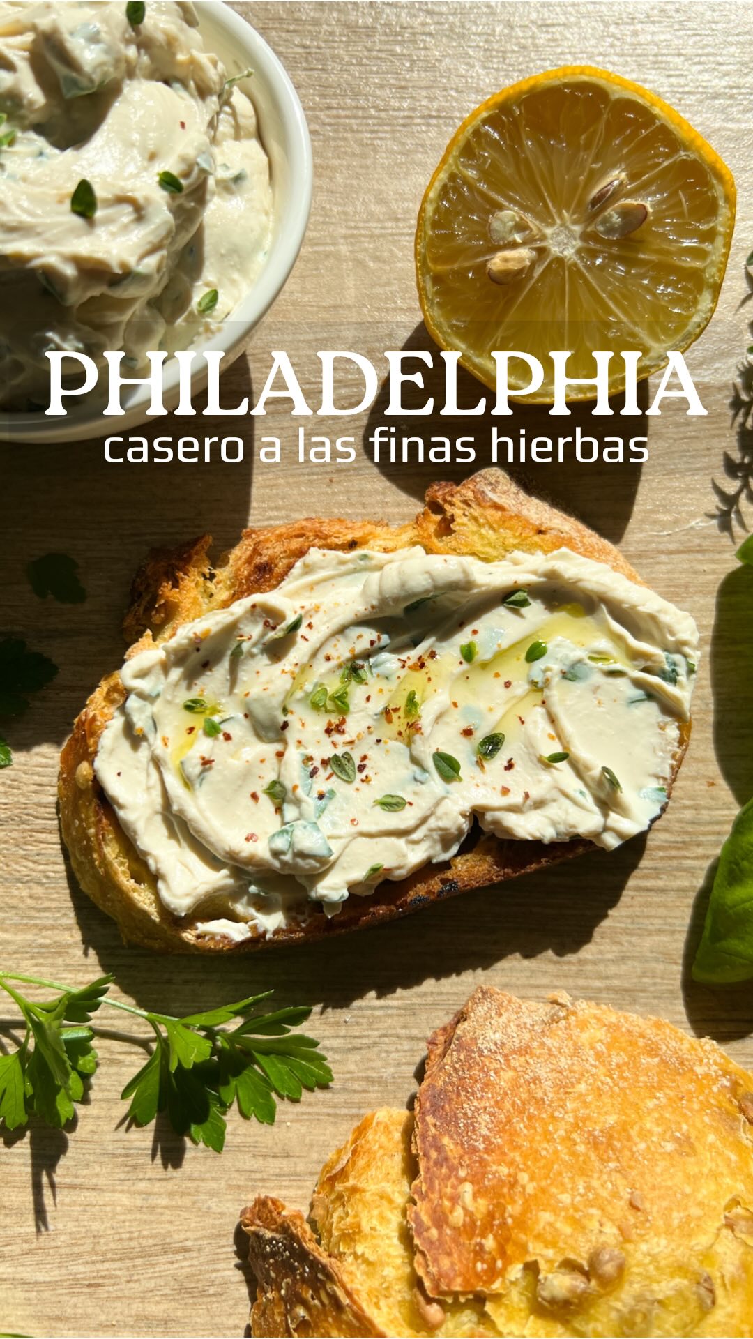 Queso crema vegano a las finas hierbas