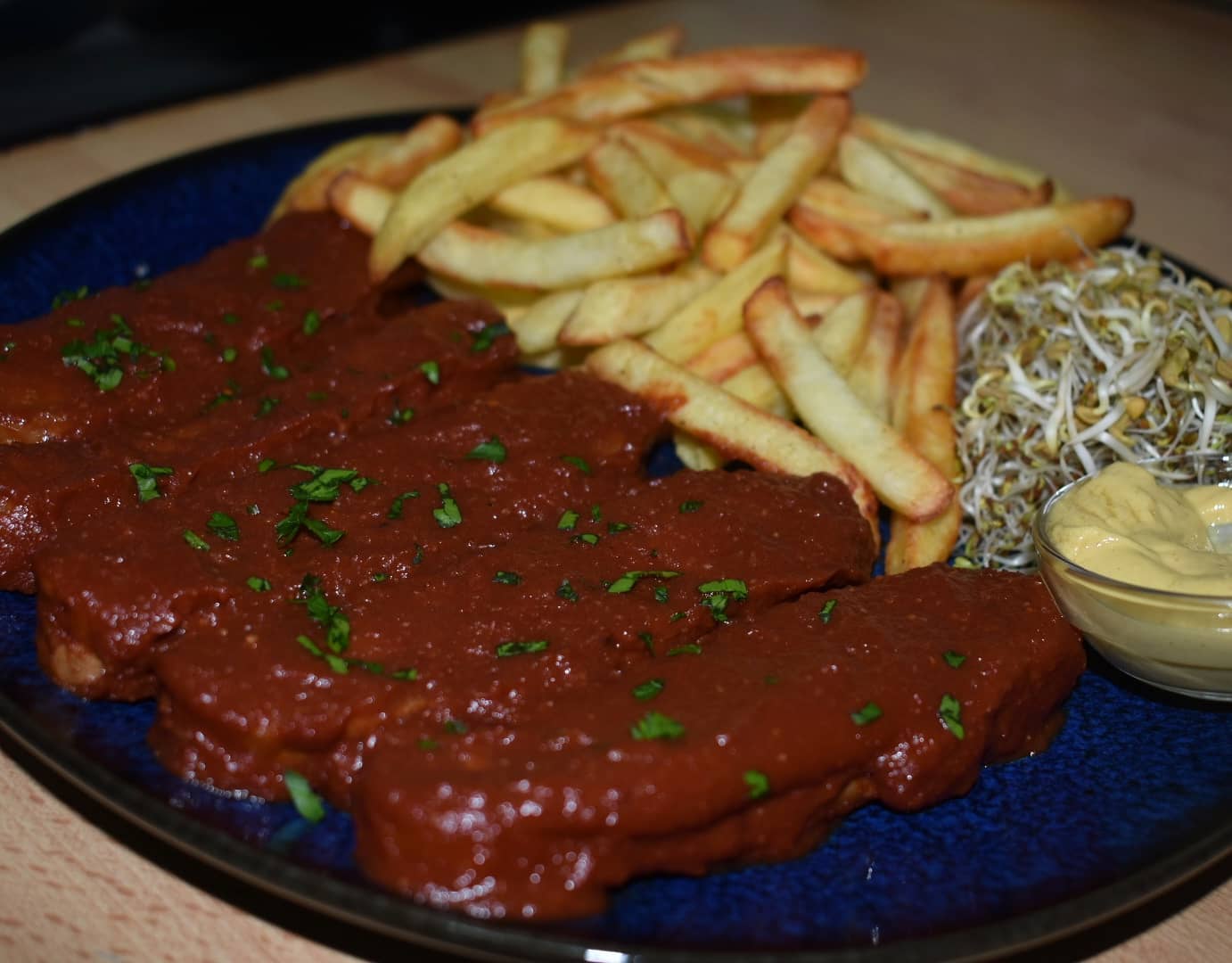 Ribs de tempeh con salsa barbacoa