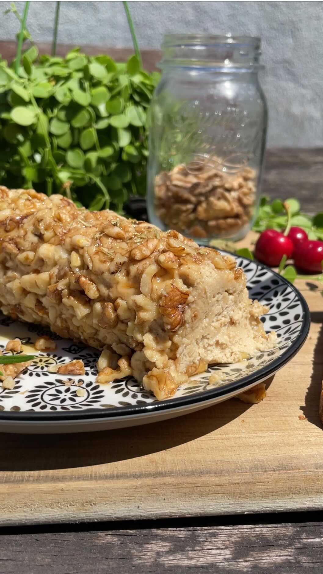 Rulo dulce de anacardos y arce