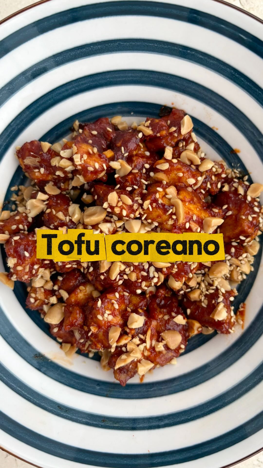 Tofu coreano crujiente