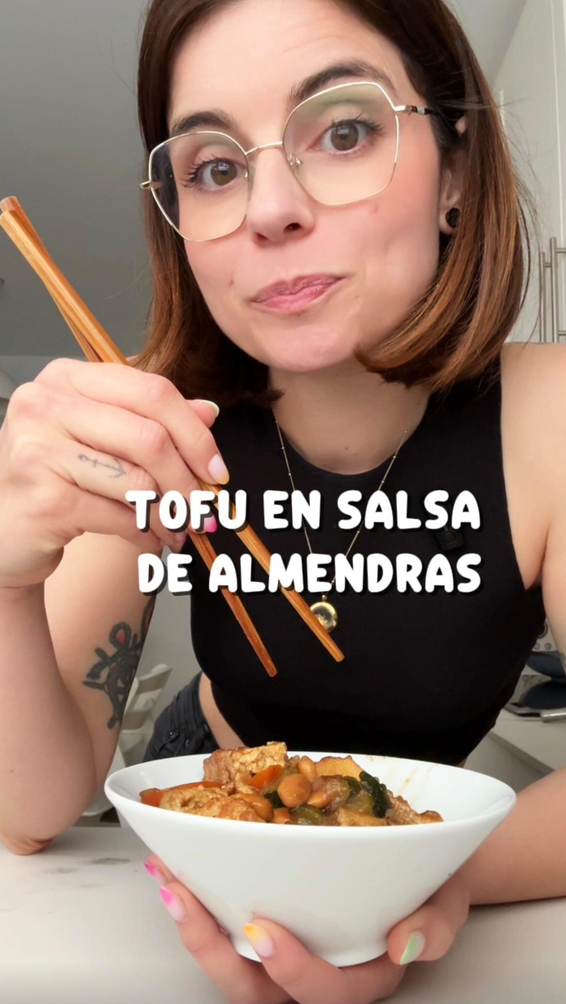 Tofu en salsa de almendras