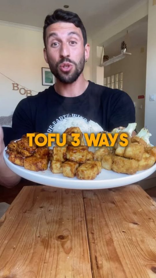 Tofu en tres versiones