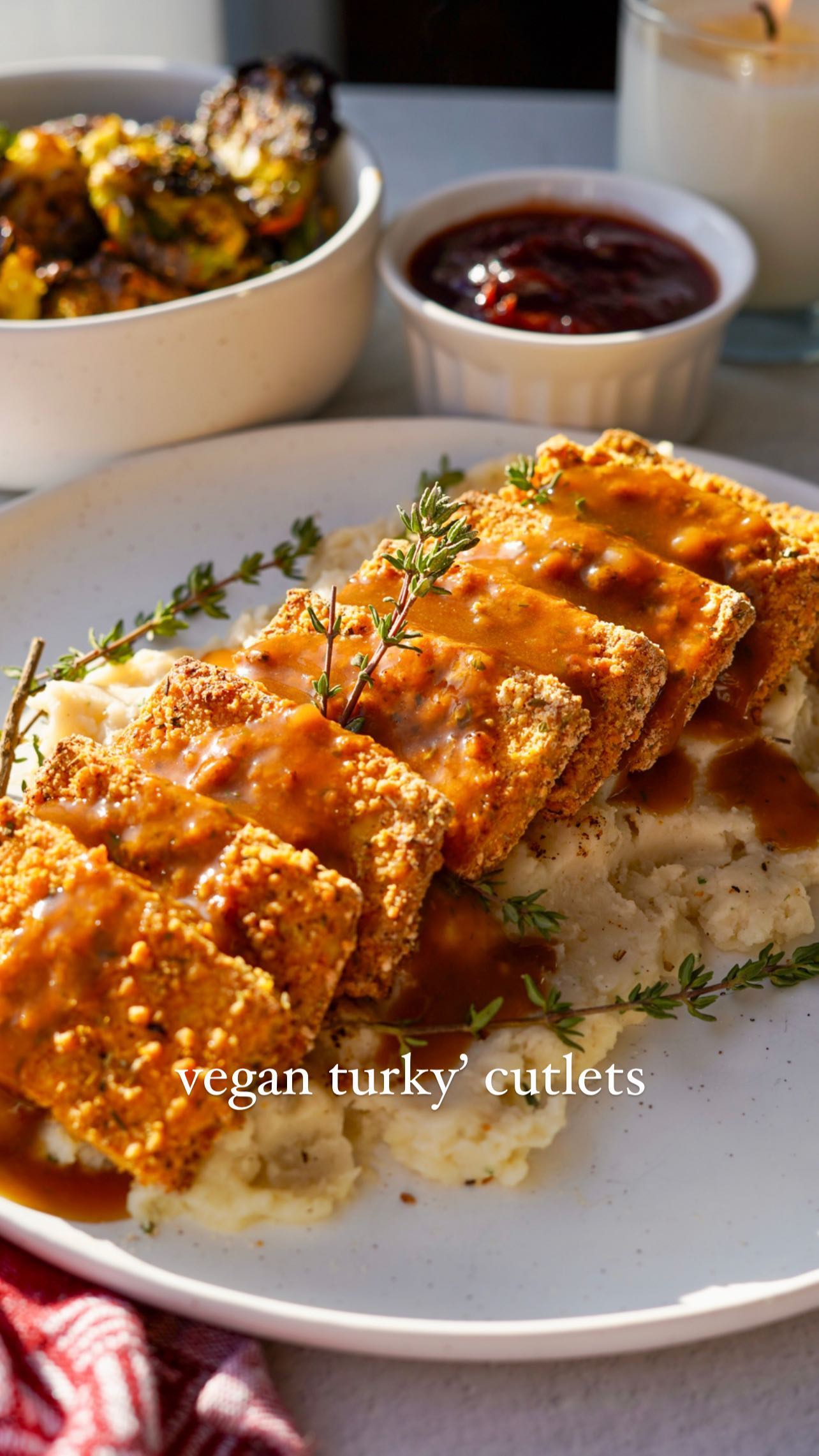 Tofu steaks con hierbas