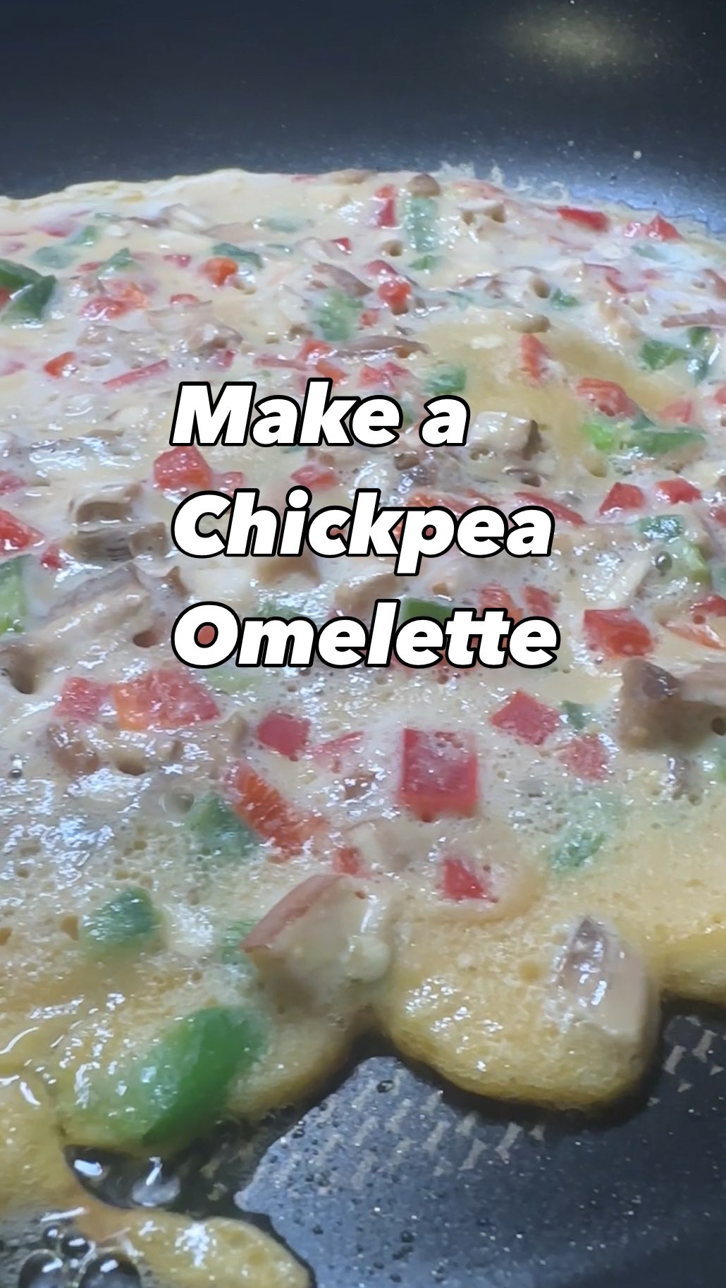 Tortita de garbanzo estilo huevo