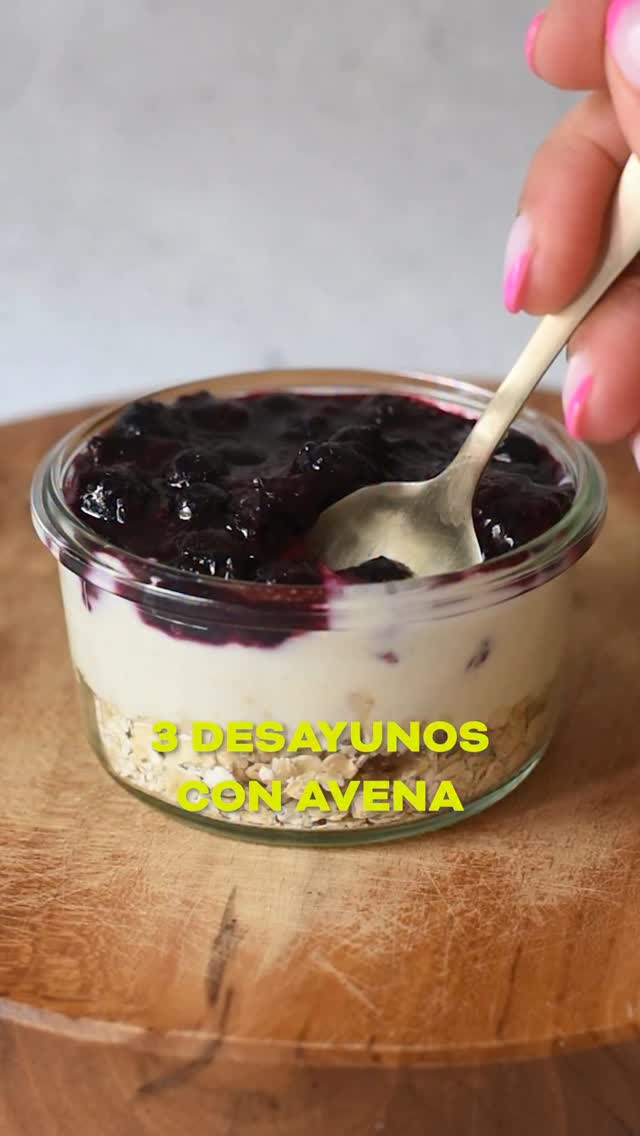 Tres desayunos con avena