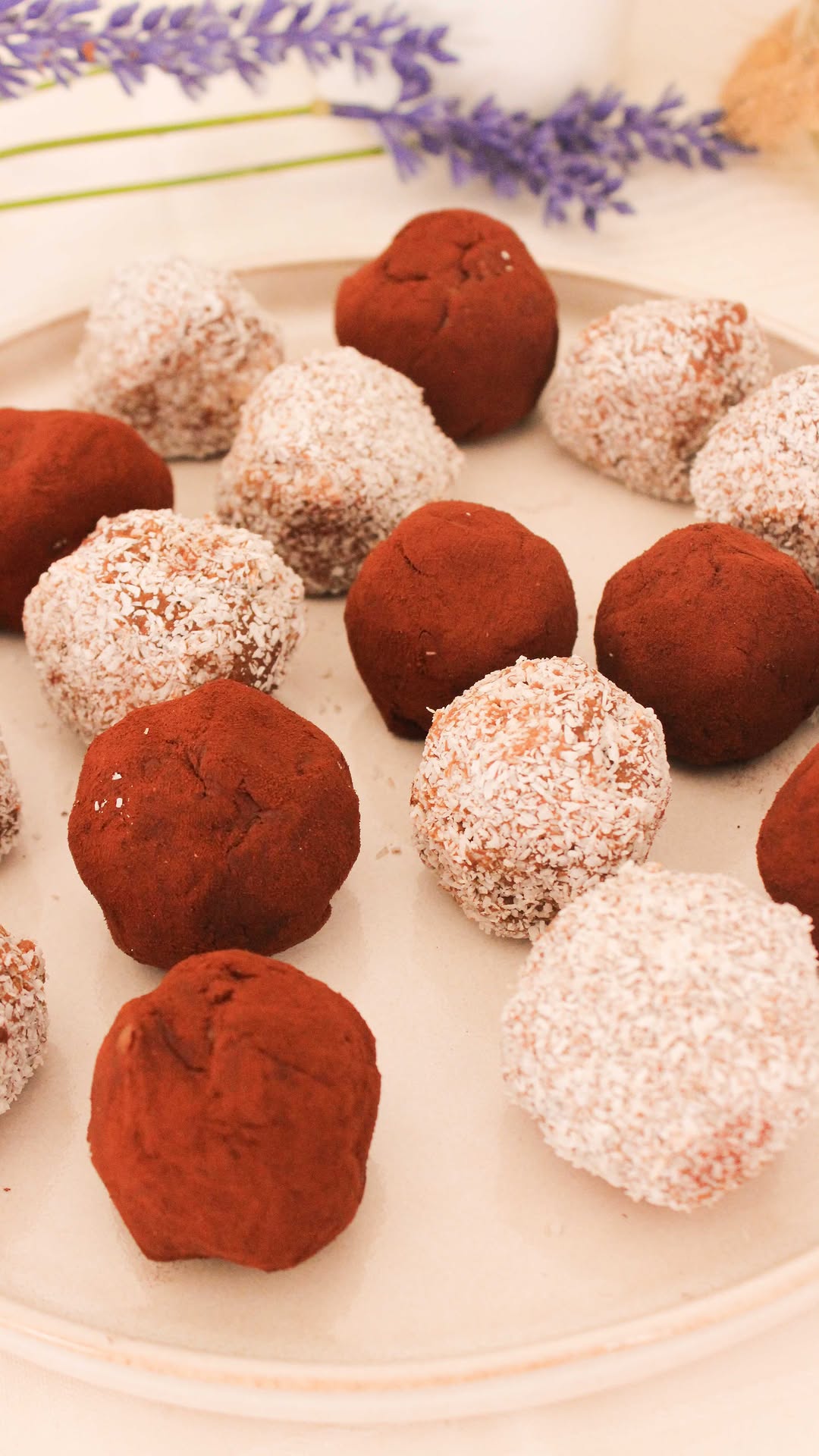 Trufas de boniato y chocolate