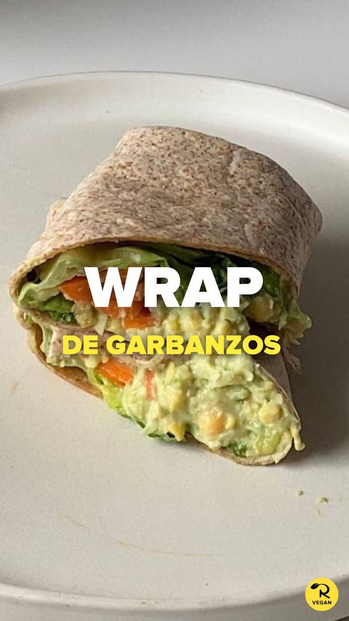 Wrap de garbanzos y aguacate